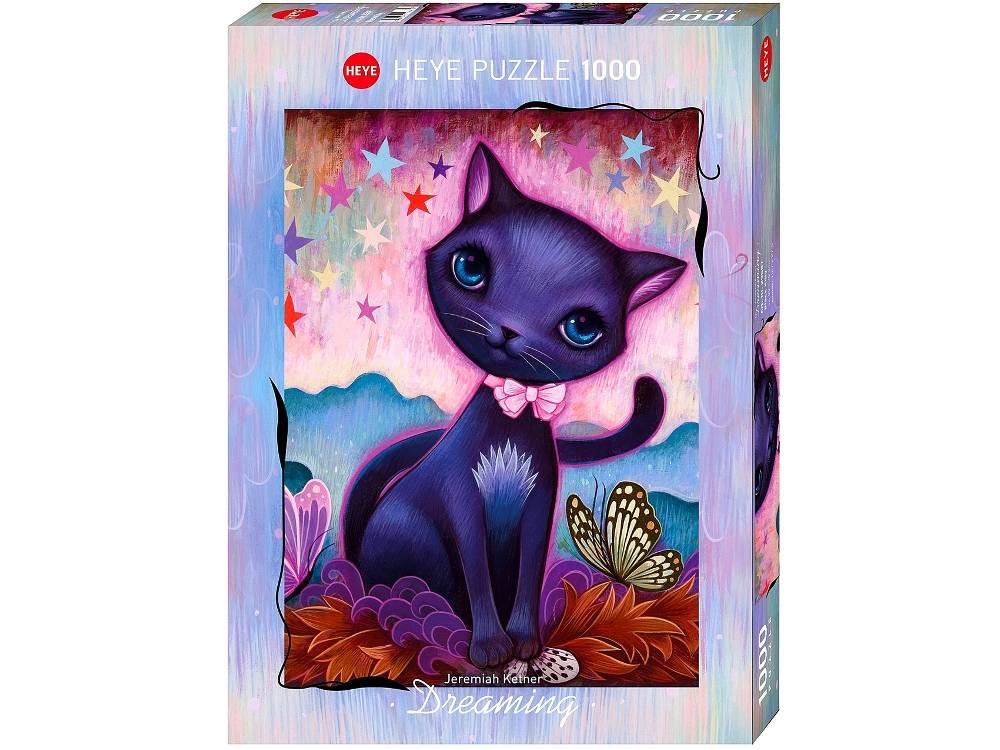 Dreaming Black Kitty 1000 PC Jigsaw Puzzle