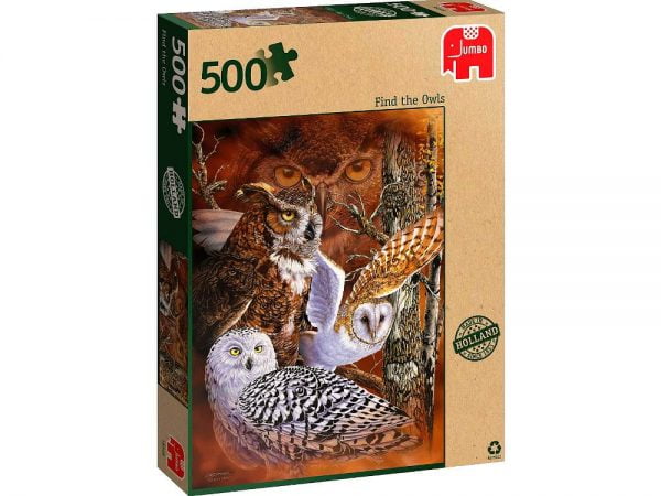 Find the Owls 500 PC Jigsaw Puzzle