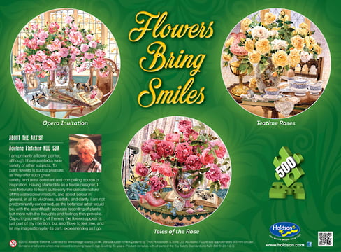 Flowers Bring Smiles Tales of the Rose 500 PC Jigsaw Puzzle