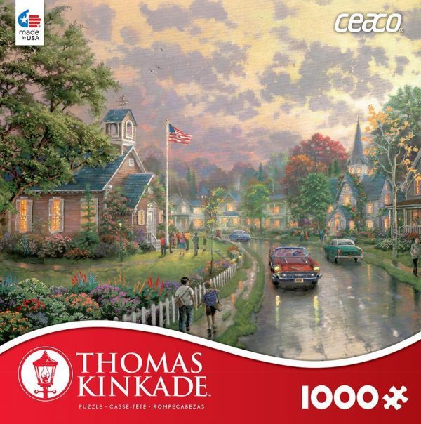 Morning Pledge Thomas Kinkade 1000 PC Jigsaw Puzzle