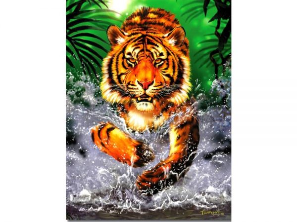 Running Tiger 300 PC Jigsaw Puzzle