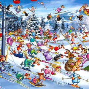 Ruyer Christmas Skiing 1000 PC Jigsaw Puzzle