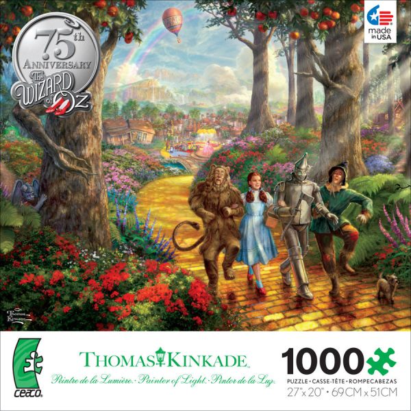 Thomas Kinkade Follow the Yellow Brick Rd 1000 PC Jigsaw Puzzle