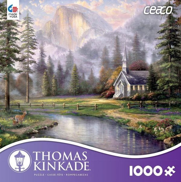 Thomas Kinkade Valley Chapel 1000 PC Jigsaw Puzzle