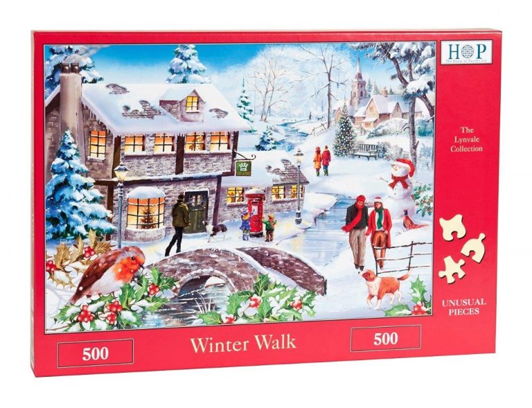 Winter Walk 500 Piece Jigsaw Puzzle by The House of Puzzles