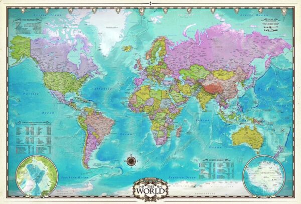 Map of the World 2000 Piece Puzzle - Eurographics