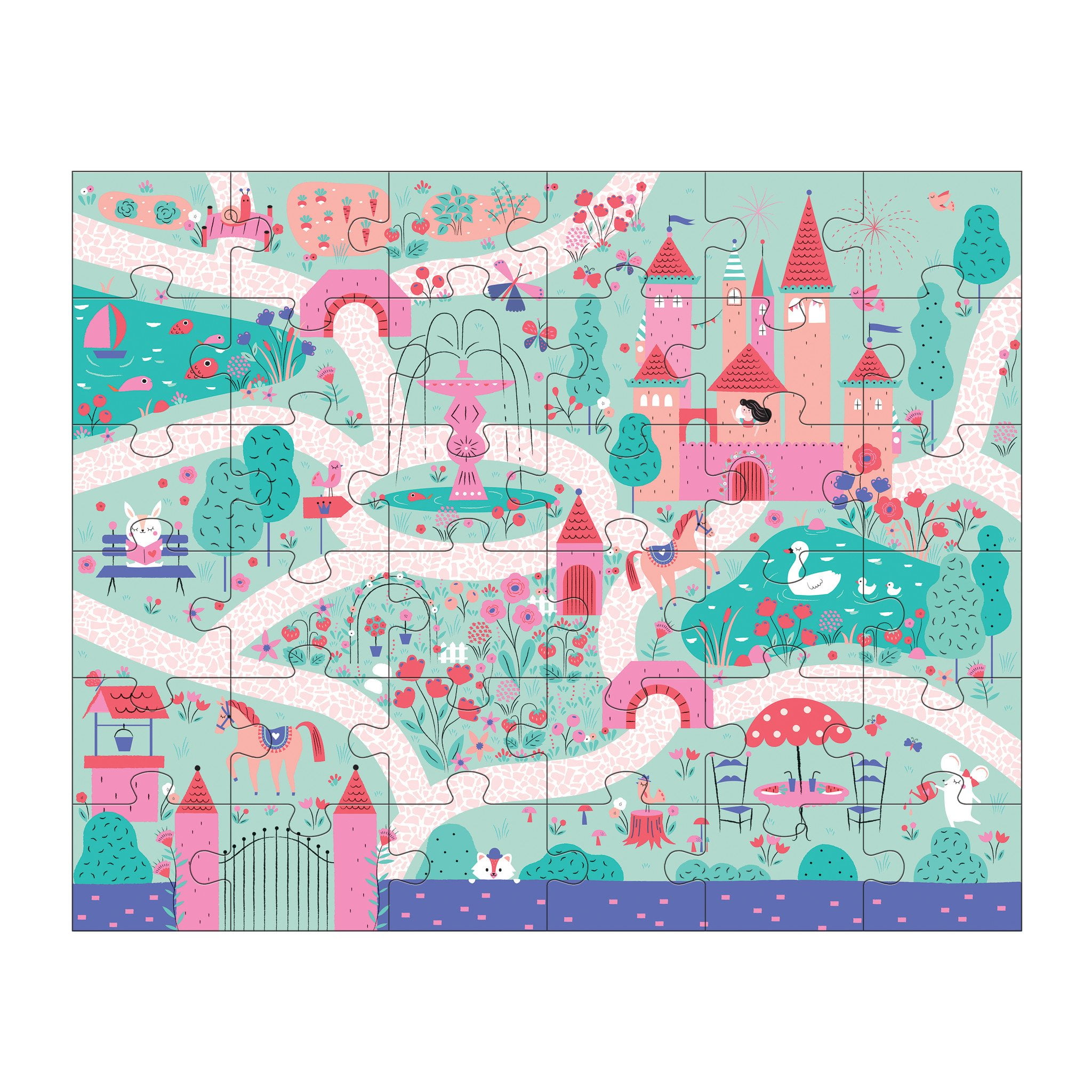 Puzzle Play Set - Enchanting Princess 36 Piece Puzzle - Mudpuppy