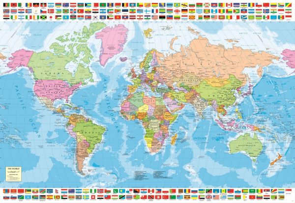Political World Map 1500 Piece Educa Puzzle