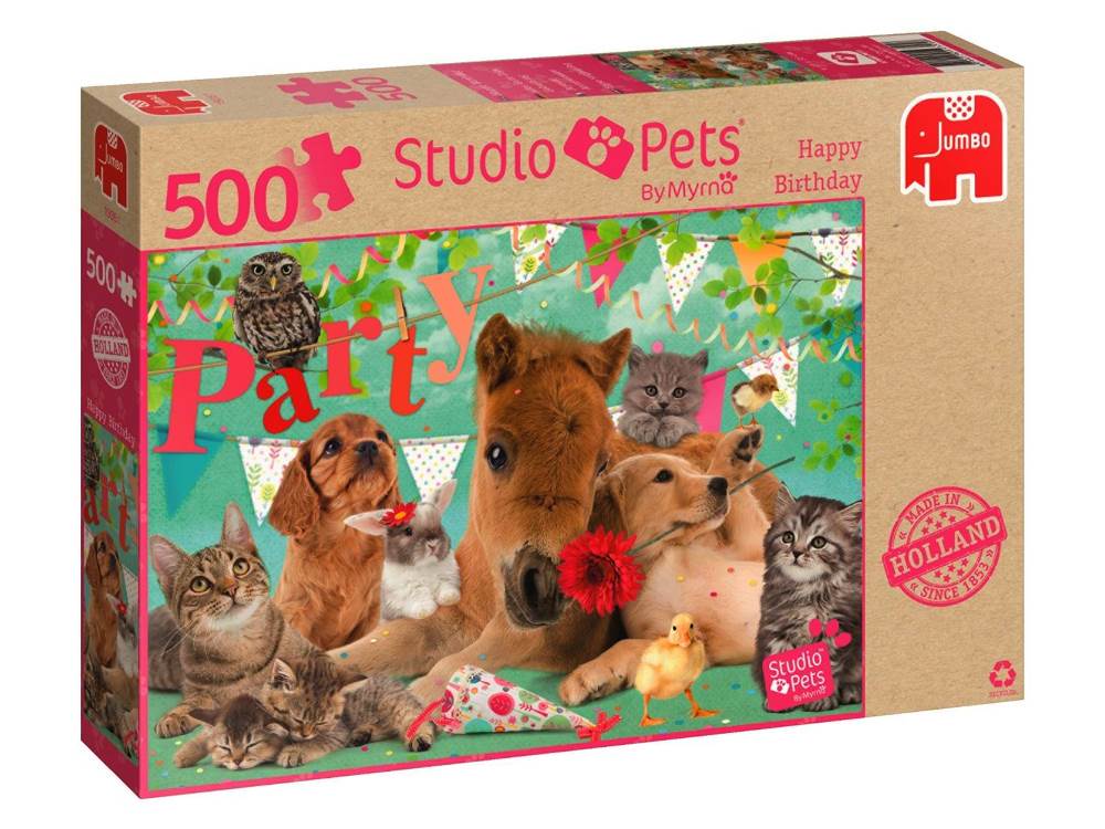 Studio Pets Happy Birthday 500 piece Jigsaw Puzzle