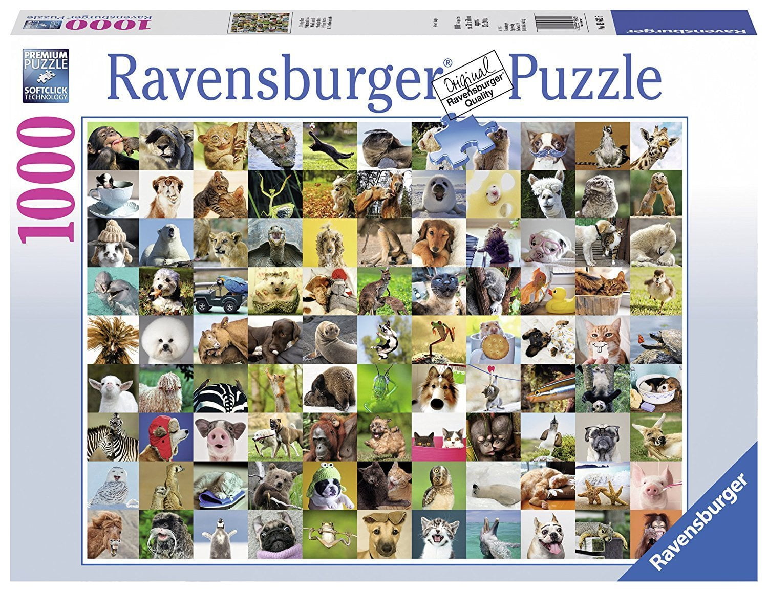 99 Funny Animals 1000 PC Jigsaw Puzzle