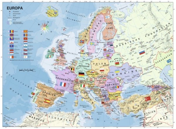 European Map 200 PC Jigsaw Puzzle
