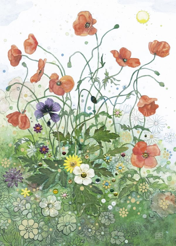Florals Red Poppies 1000 Piece Jigsaw Puzzle