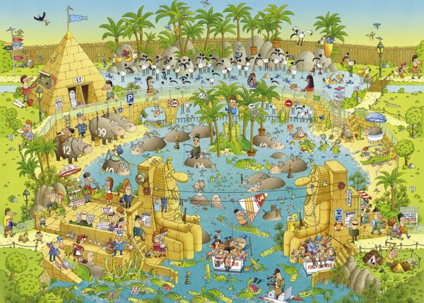 Funky Zoo Nile Habitat 1000 PC Heye Jigsaw Puzzle