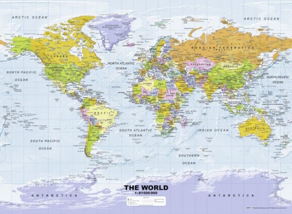 Political World Map 500 PC Jigsaw Puzzle