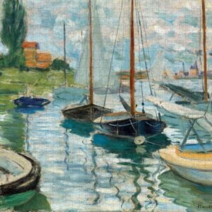 Pomegranate - Sailboats on the Seine 1000 Piece Puzzle