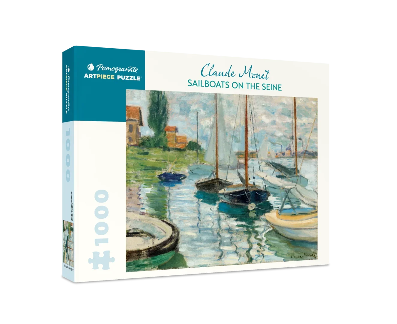 Pomegranate - Sailboats on the Seine 1000 Piece Puzzle - Image 2