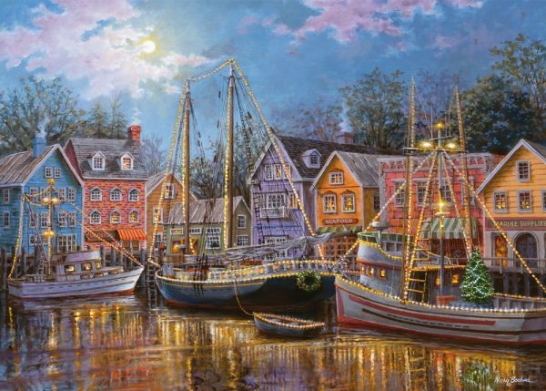 Ships Aglow 500 LGE PC Format Jigsaw Puzzle
