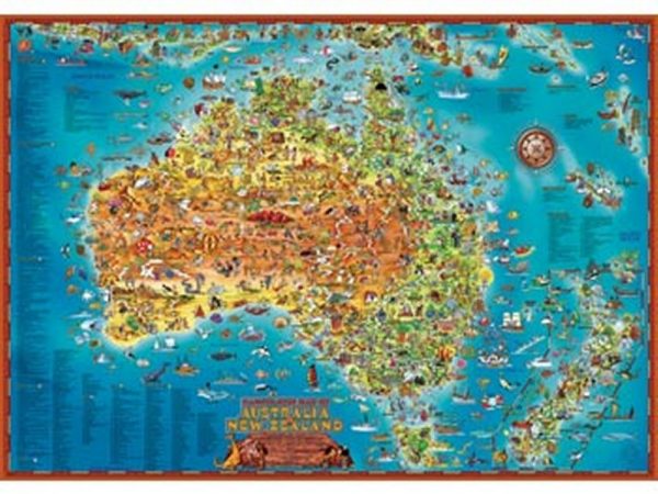 Giant Map Down Under Jigsaw Puzzle