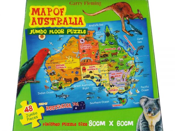 Map Of Australia 48 PC Jumbo Floor Jigsaw Puzzle