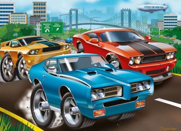Muscle car 60 PC Children's Jigsaw Puzzle