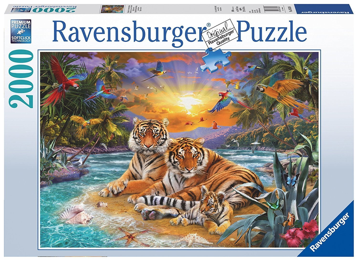Tigers at Sunset 2000 PC Jigsaw Puzzle