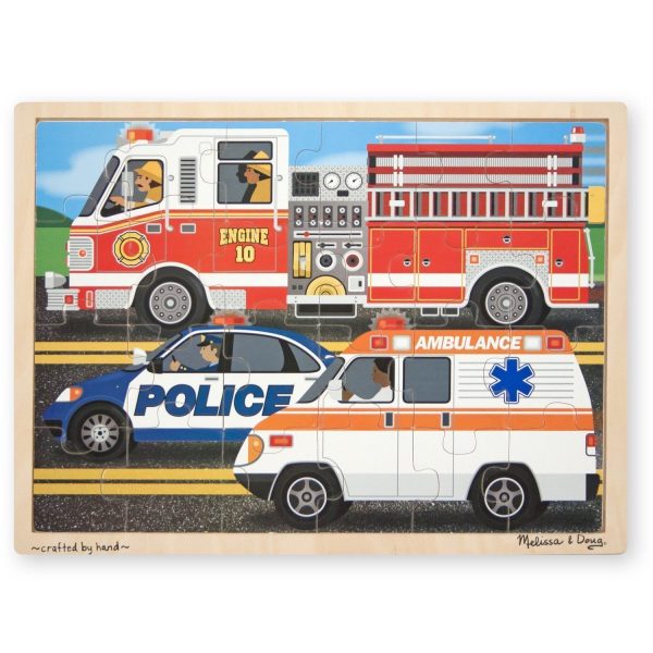 To the Rescue 24 PC Wooden Jigsaw Puzzle