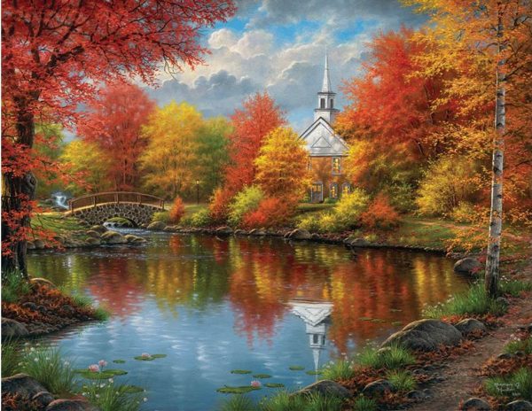 Autumn Tranquility 1000+ Large Piece Jigsaw Puzzle