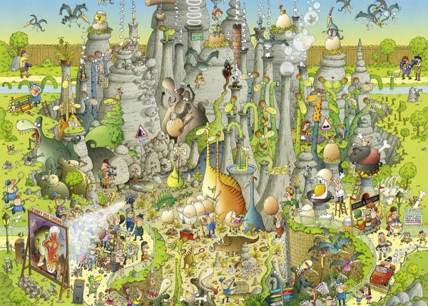 Funky Zoo - Jurassic Habitat 1000 Piece Jigsaw Puzzle
