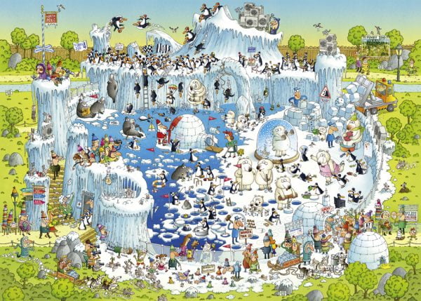 Funky Zoo - Polar Habitat 1000 Piece Jigsaw puzzle