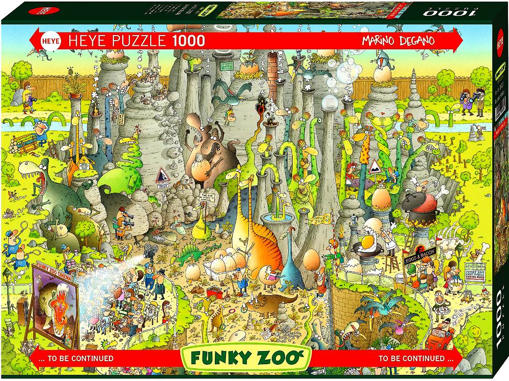Funky zoo - Jurassic Habitat 1000 Piece Jigsaw Puzzle