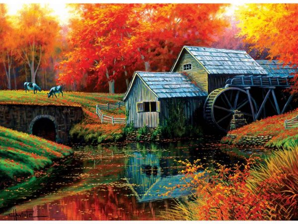 Old Mill 500+ Large Piece Jigsaw Puzzle