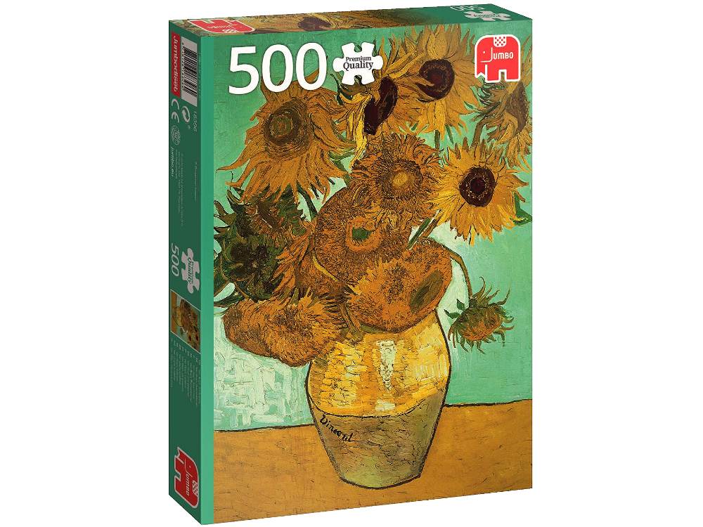 Van Gogh Sunflowers 500 Piece Jumbo Jigsaw Puzzle