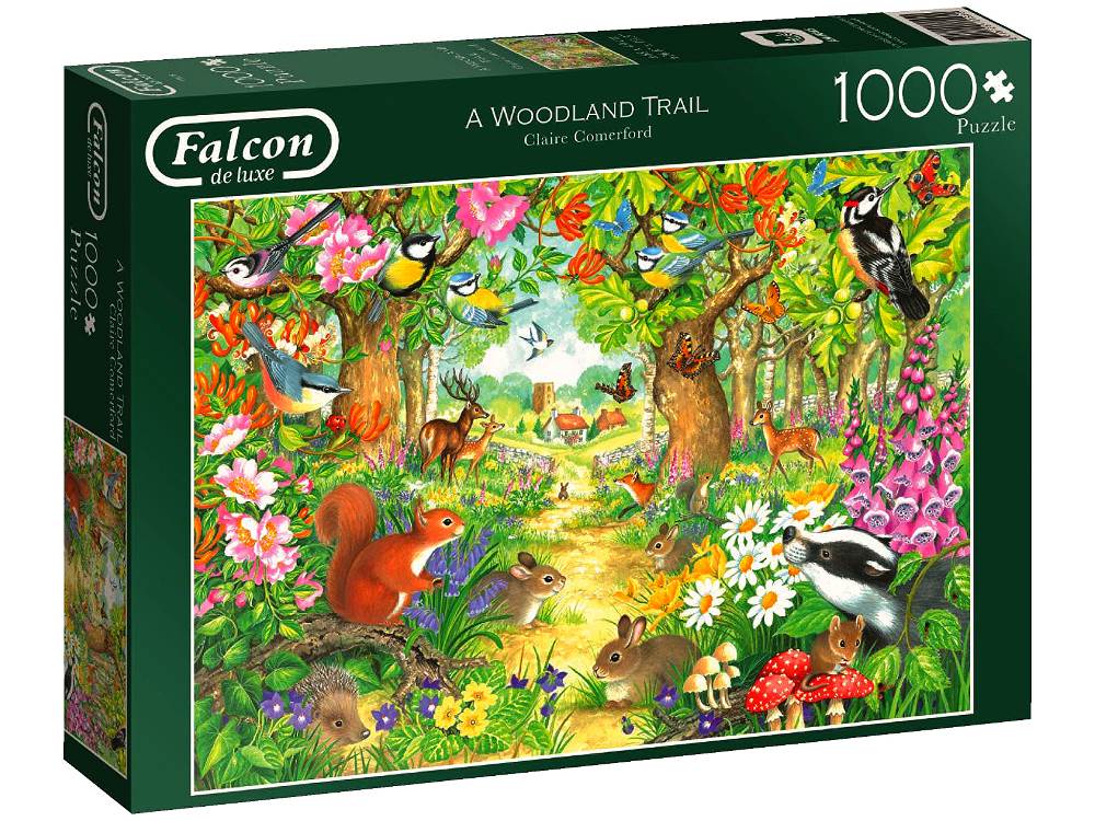 A Woodland Trail 1000 Piece Falcon de Luxe Jigsaw Puzzle
