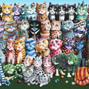 Cat Family Reunion 1000 Piece Anatolian Puzzle