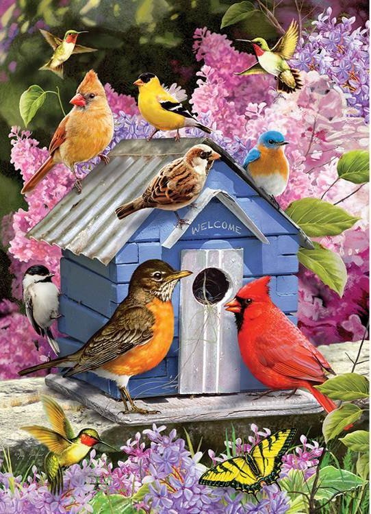 Spring Birdhouse 1000 Piece Cobble Hill Puzzle