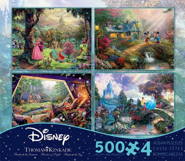 Thomas Kinkade Disney Dreams 4 x 500 Piece Jigsaw Puzzle