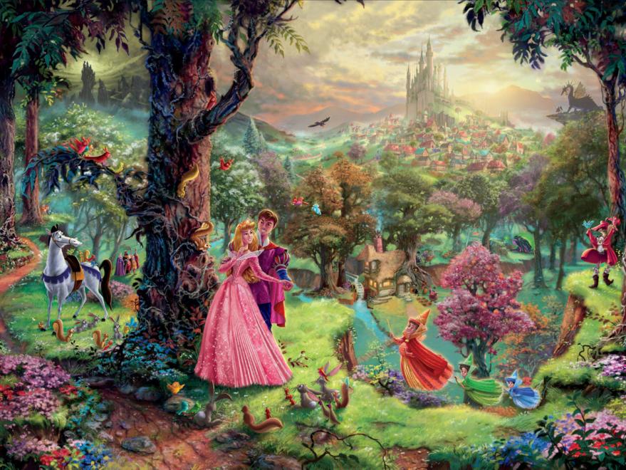 Thomas Kinkade Disney Dreams 4 x 500 Piece Puzzle