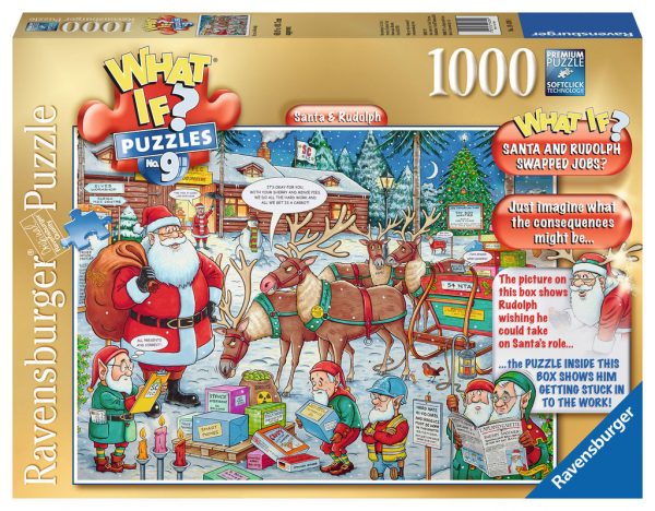 What if No 9 Santa & Rudolph 1000 PC Jigsaw Puzzle