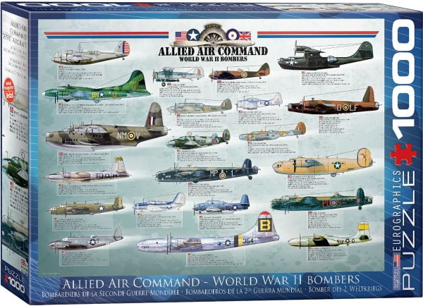 Allied Air Command - Word War II Bombers 1000 Piece Puzzle