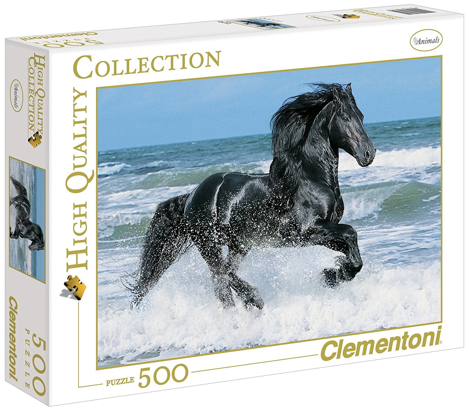 Black Horse 500 Piece Clementoni Puzzle