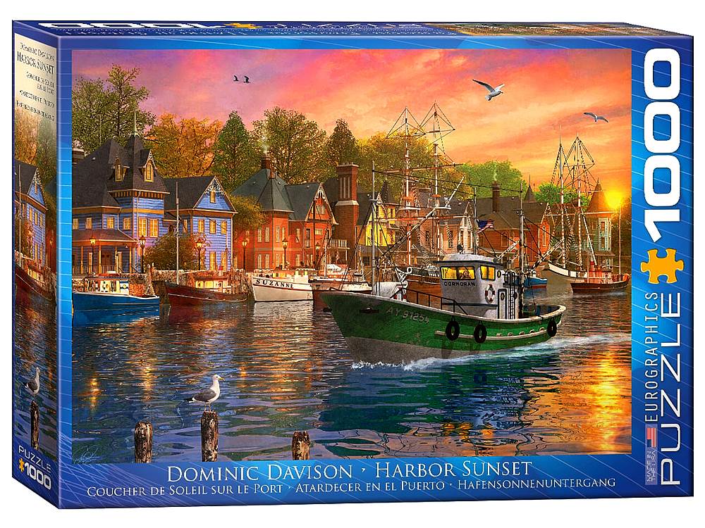 Dominic Davison - Harbour Sunset 1000 Piece Puzzle