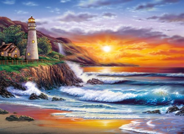 Lighthouse at Sunset 1000 Piece Clementoni Puzzle