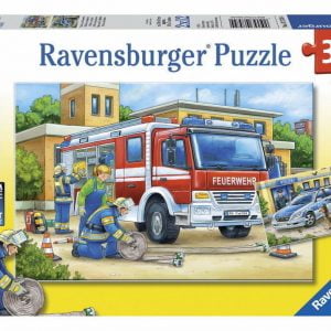 Police and Fire Fighters 2 x 12 Piece Ravensburger Puzzle