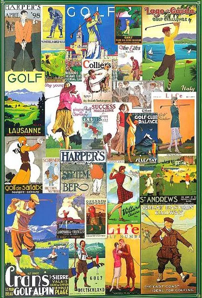 Posters - Golfing Around 1000 Piece Puzzle
