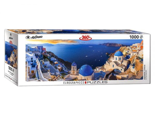 Airpano - Santorini Greece 1000 Piece Panoramic Puzzle