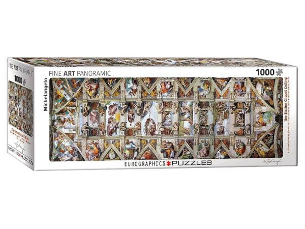 Sistine Chapel Ceiling 1000 Piece Panoramic Puzzle
