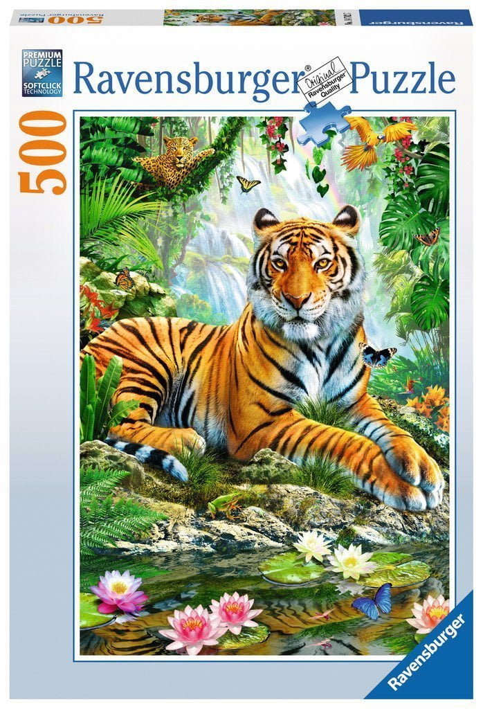 Tiger in the Jungle 500 Piece Ravensburger Puzzle