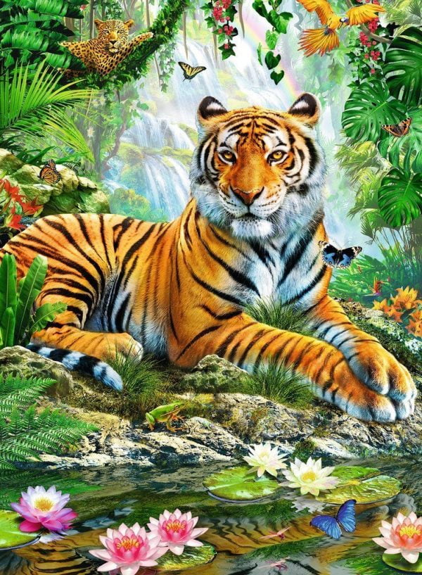 Tiger in the Jungle 500 Piece Ravensburger Puzzle