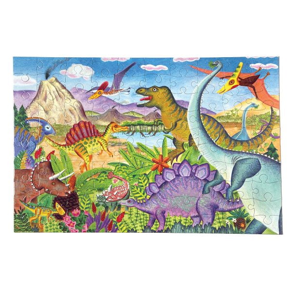 Age of the Dinosaur 100 Piece Puzzle - eeBoo