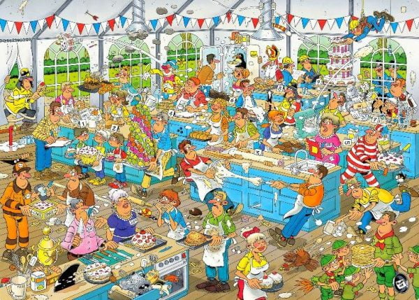 JVH Funny World Clash of the Bakers 1000 Piece Puzzle